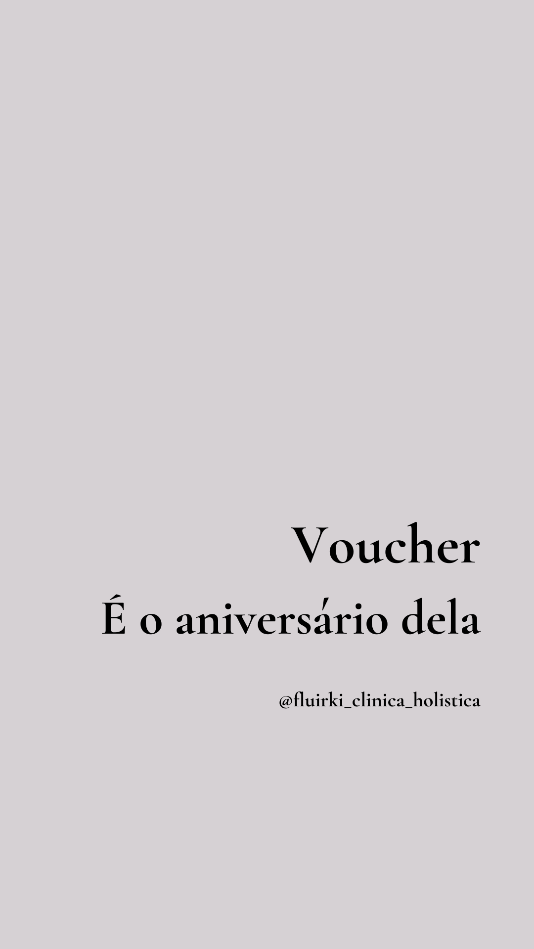 Voucher Cartão Presente Fluirki