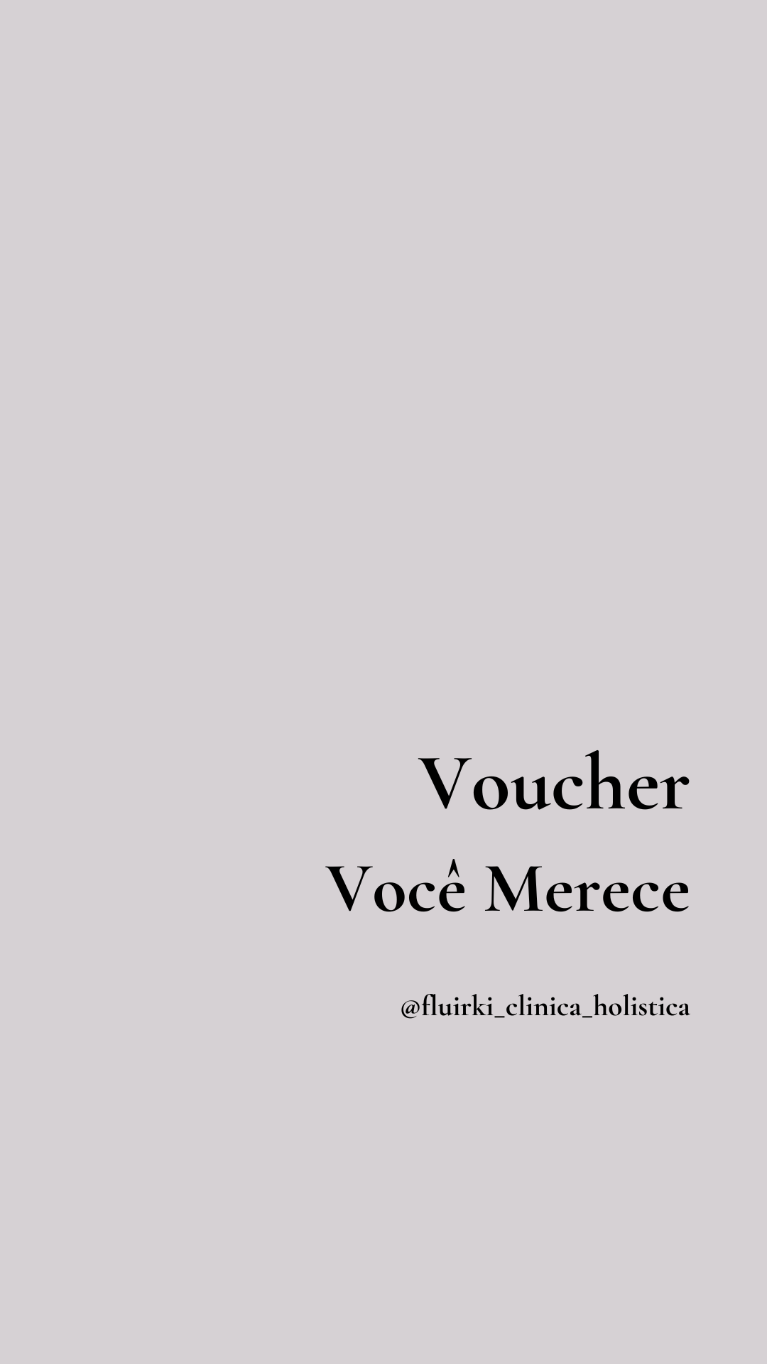 Voucher Cartão Presente Fluirki