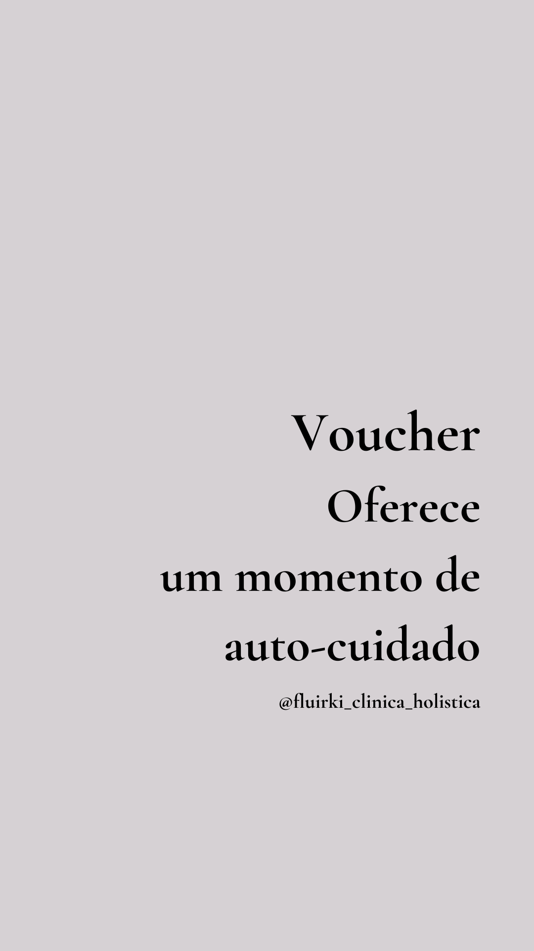 Voucher Cartão Presente Fluirki