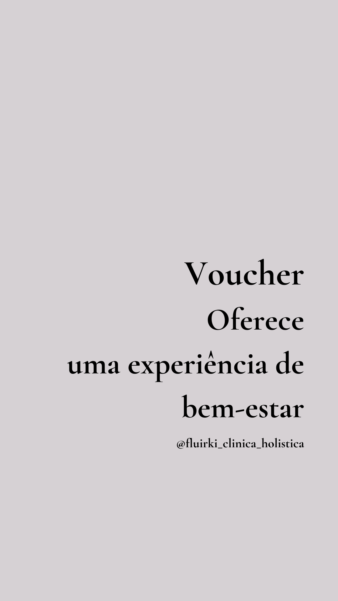 Voucher Cartão Presente Fluirki